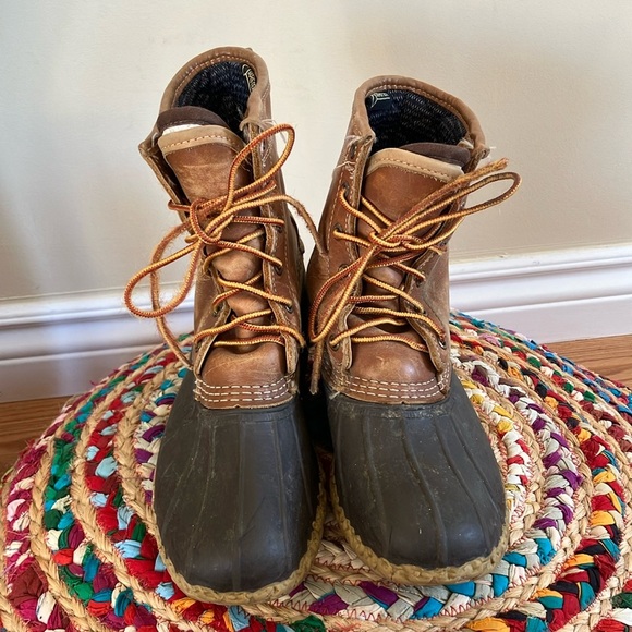 L.L. Bean Brown leather gore-tex Boots - Picture 1 of 7